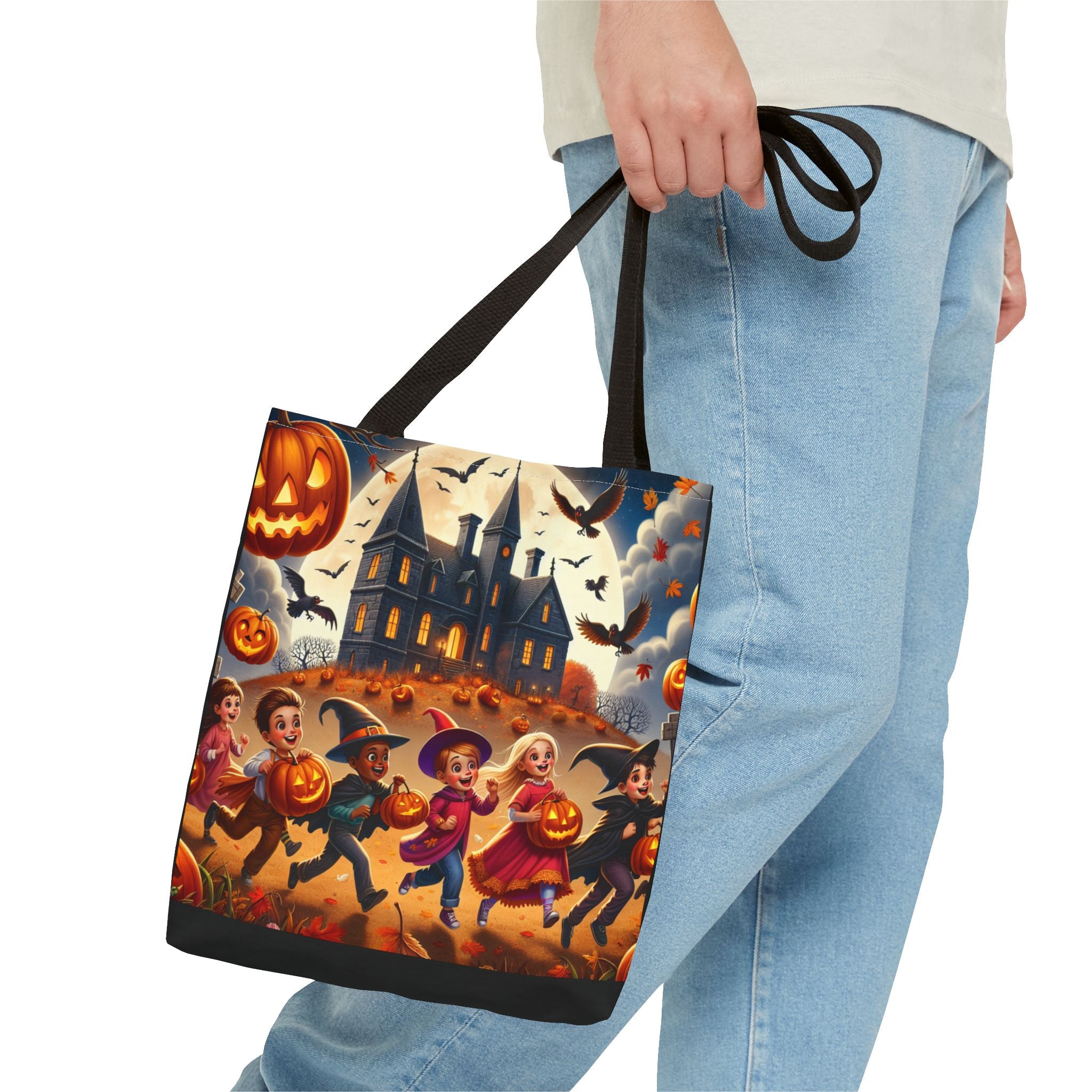 Halloween Adventure Tote, Spooky Fun with Kids in Costume, Haunted House & Bats