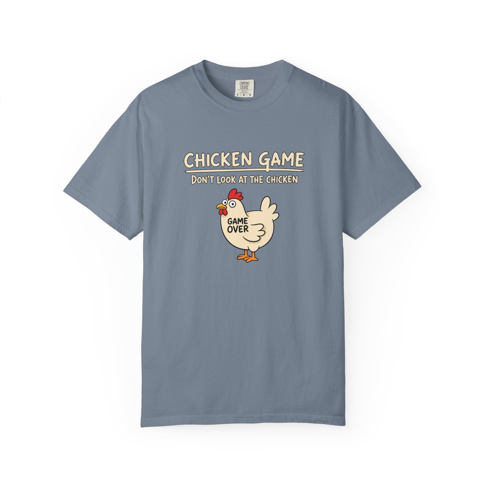 Chicken Game Shirt, Funny Game Night Shirt, Don't Look at the Chicken Tee, Game Over Chicken Shirt, Funny Party Shirt, Comfort Colors Tee