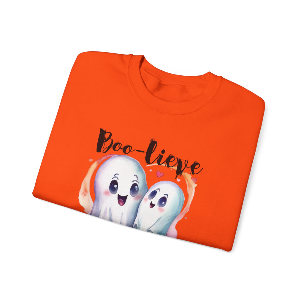 Boo-lieve in Love, Ghost love, Cute Ghosts, Halloween Ghosts in love, cute birthday or halloween gift, watercolor ghosts, Sweatshirt