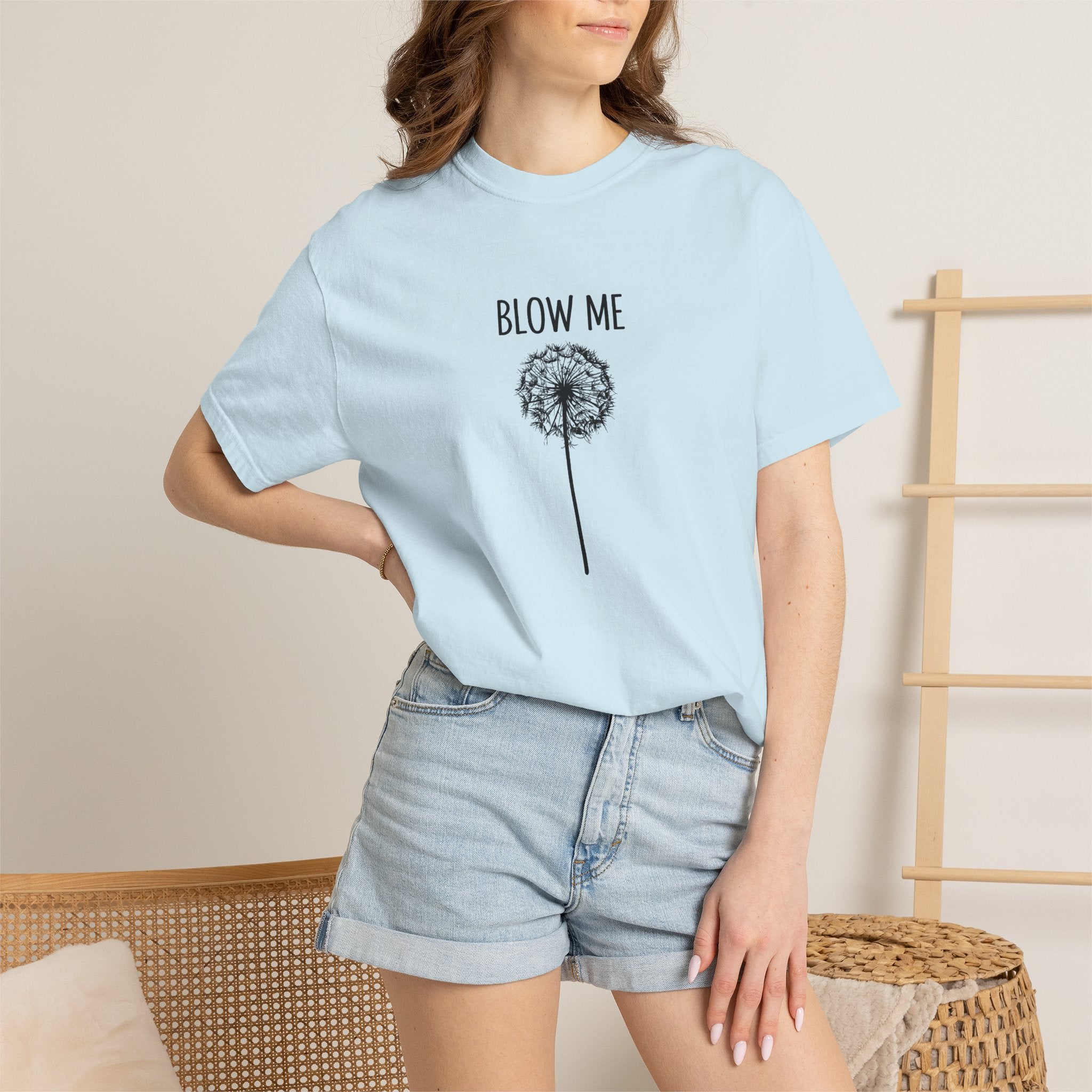 Funny Dandelion Shirt, Sarcastic Plant Lover Tee, Adult Humor Gardening Shirt, Comfort Colors graphic tee, funny casual tee, Blow me t-shirt