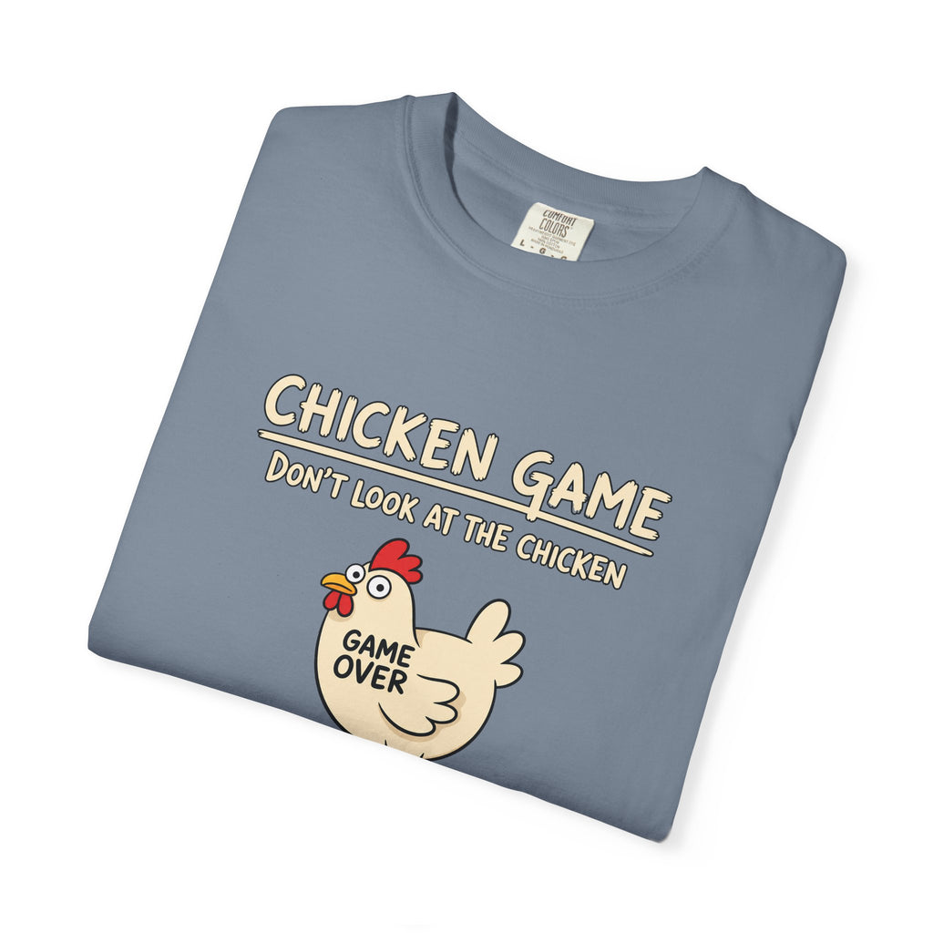 Chicken Game Shirt, Funny Game Night Shirt, Don't Look at the Chicken Tee, Game Over Chicken Shirt, Funny Party Shirt, Comfort Colors Tee