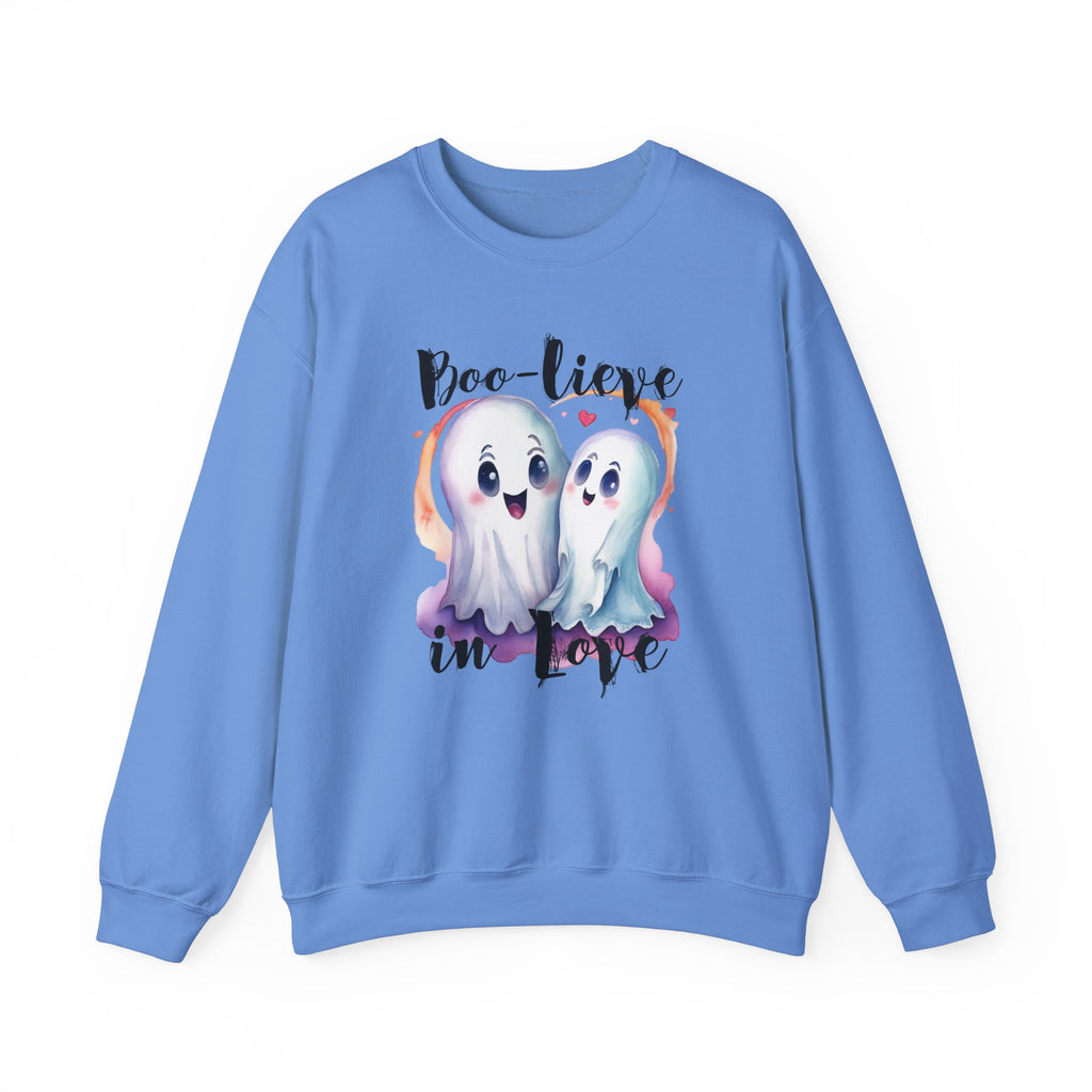 Boo-lieve in Love, Ghost love, Cute Ghosts, Halloween Ghosts in love, cute birthday or halloween gift, watercolor ghosts, Sweatshirt