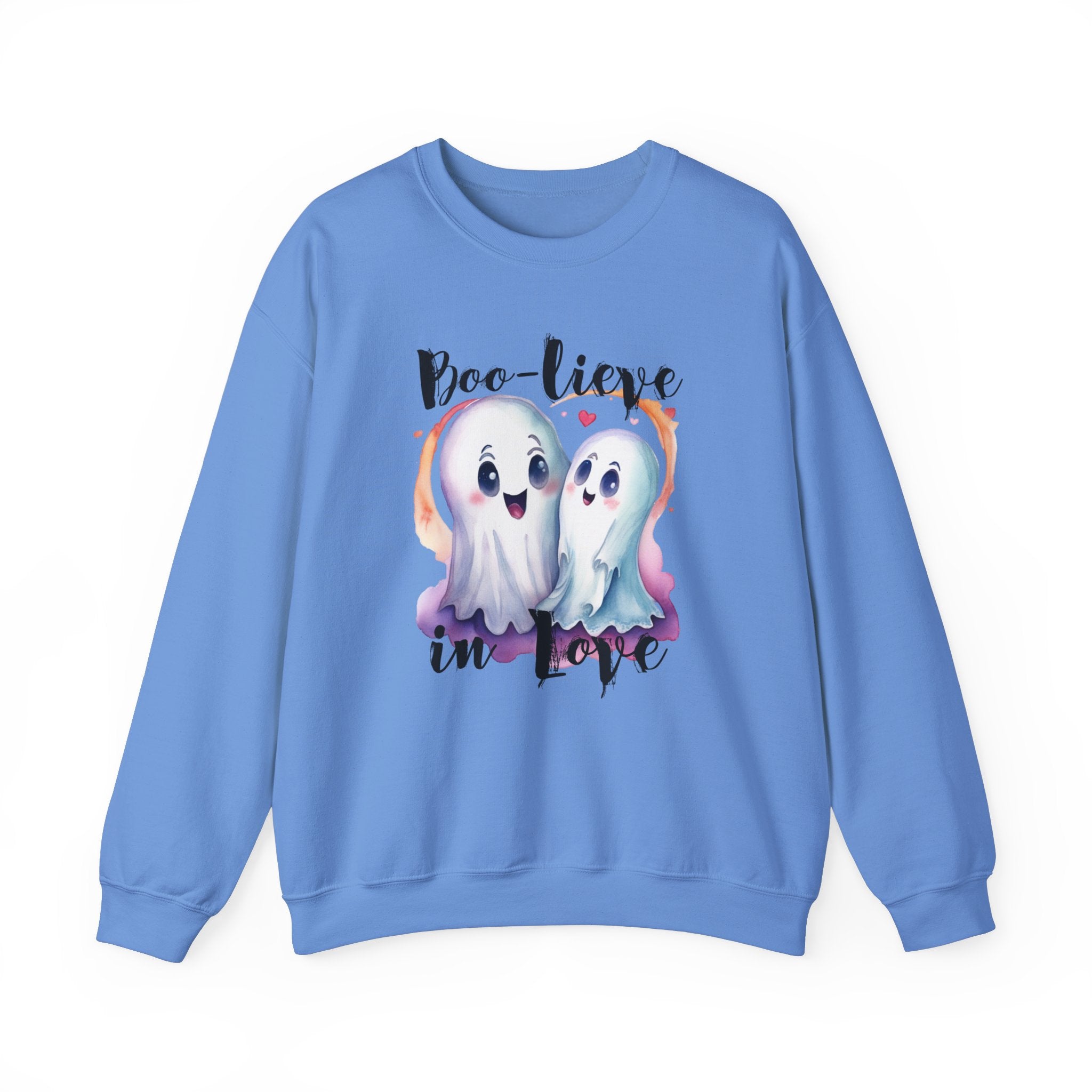 Boo-lieve in Love, Ghost love, Cute Ghosts, Halloween Ghosts in love, cute birthday or halloween gift, watercolor ghosts, Sweatshirt