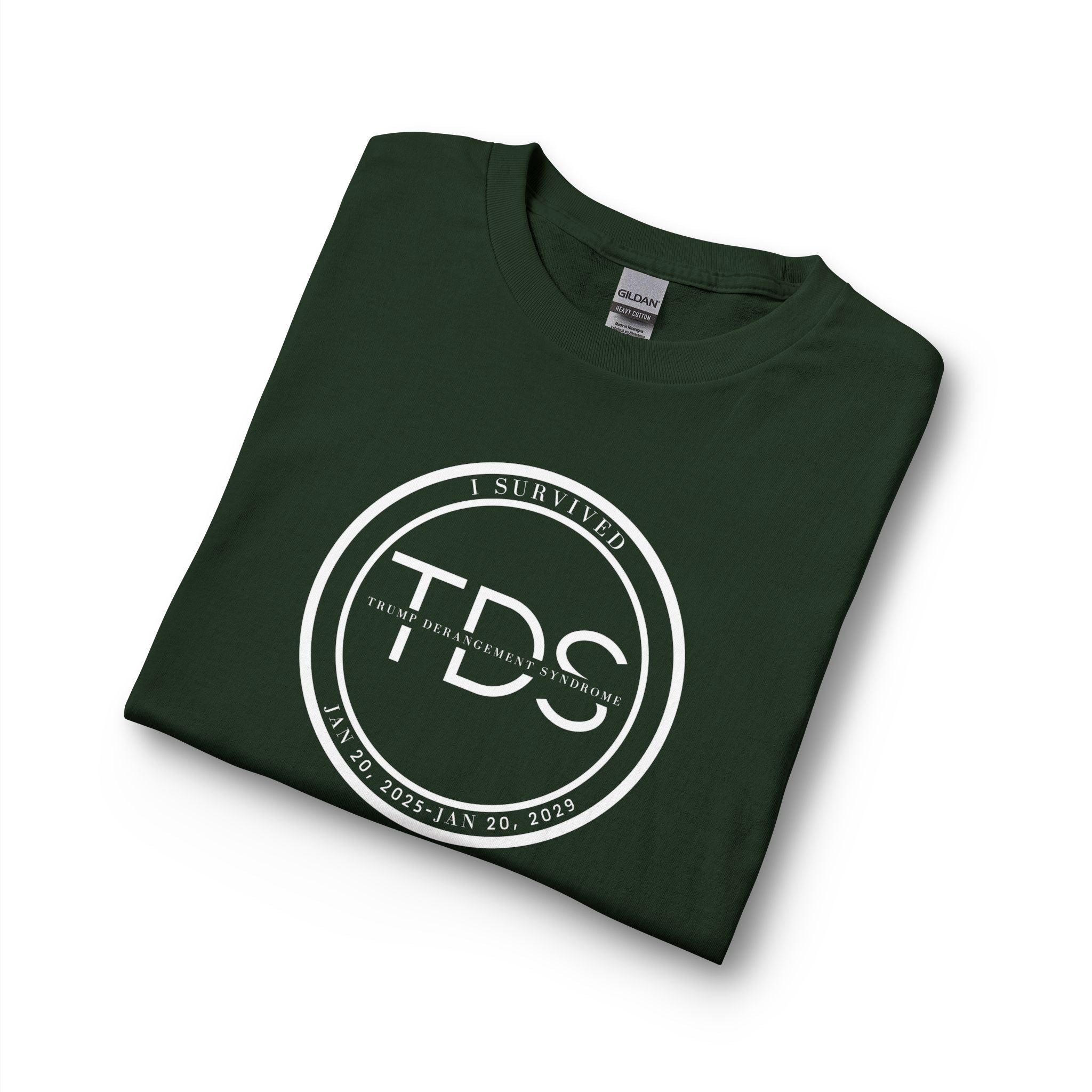 I Survived TDS Shirt, Funny Political Long Sleeve, Trump Derangement Syndrome Survivor Tee, Sarcastic Anti-Drama Gift for Men & Women