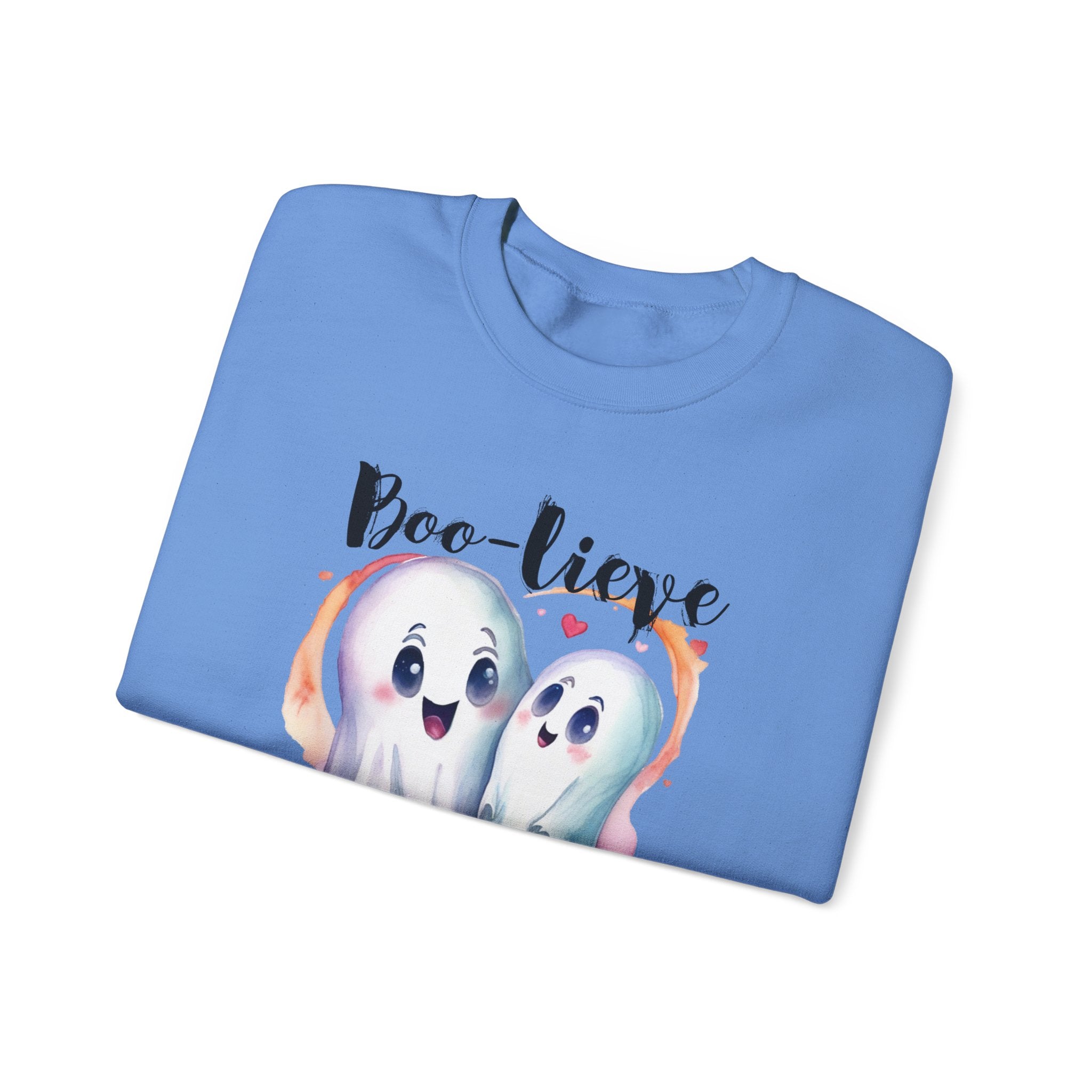 Boo-lieve in Love, Ghost love, Cute Ghosts, Halloween Ghosts in love, cute birthday or halloween gift, watercolor ghosts, Sweatshirt