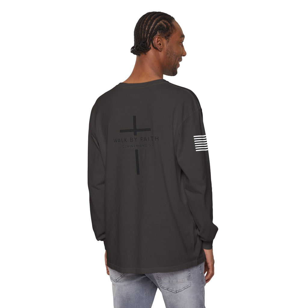 Unisex Garment-dyed Long Sleeve T-Shirt