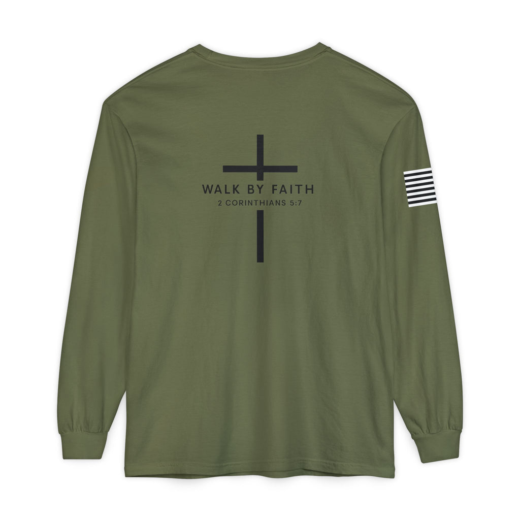 Unisex Garment-dyed Long Sleeve T-Shirt