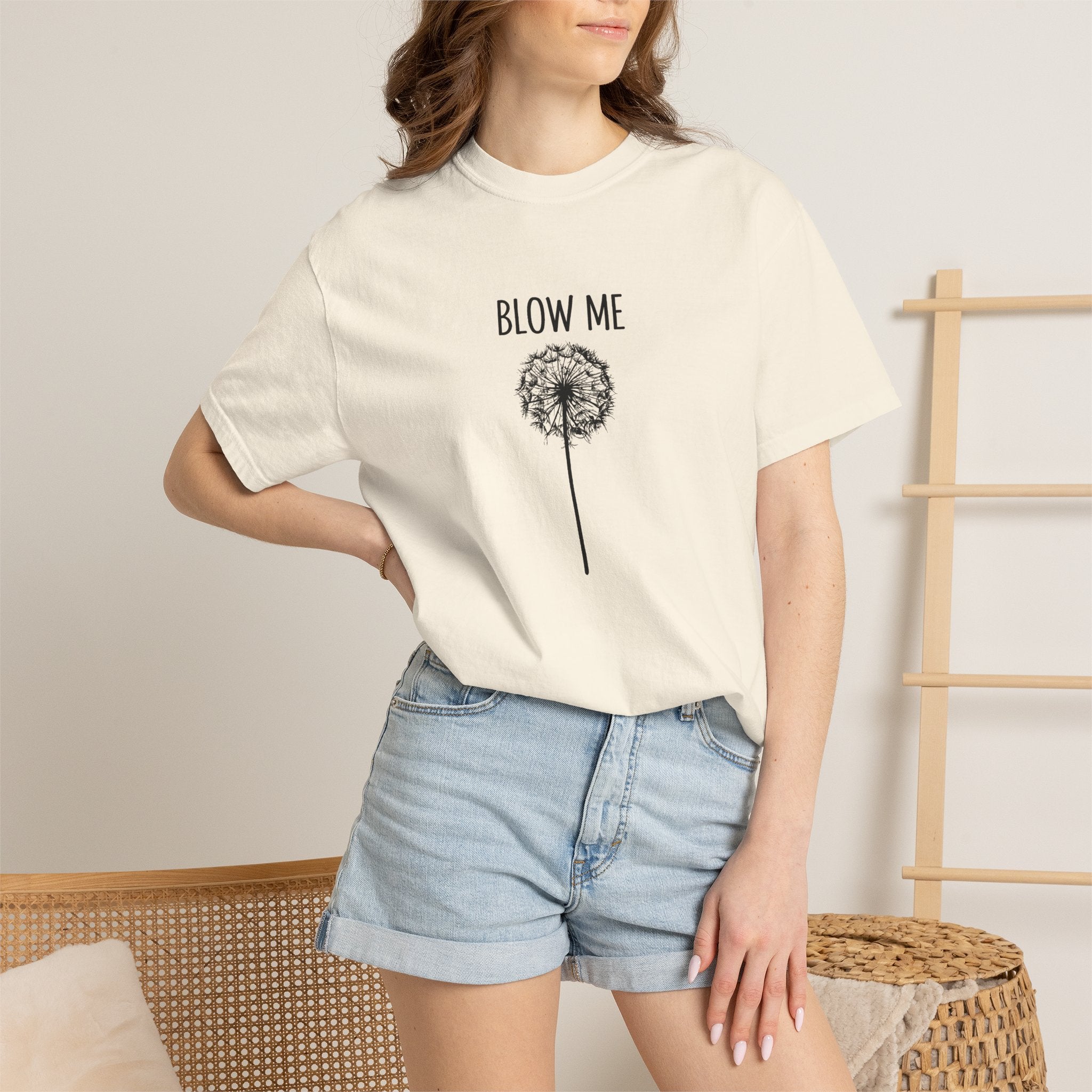 Funny Dandelion Shirt, Sarcastic Plant Lover Tee, Adult Humor Gardening Shirt, Comfort Colors graphic tee, funny casual tee, Blow me t-shirt