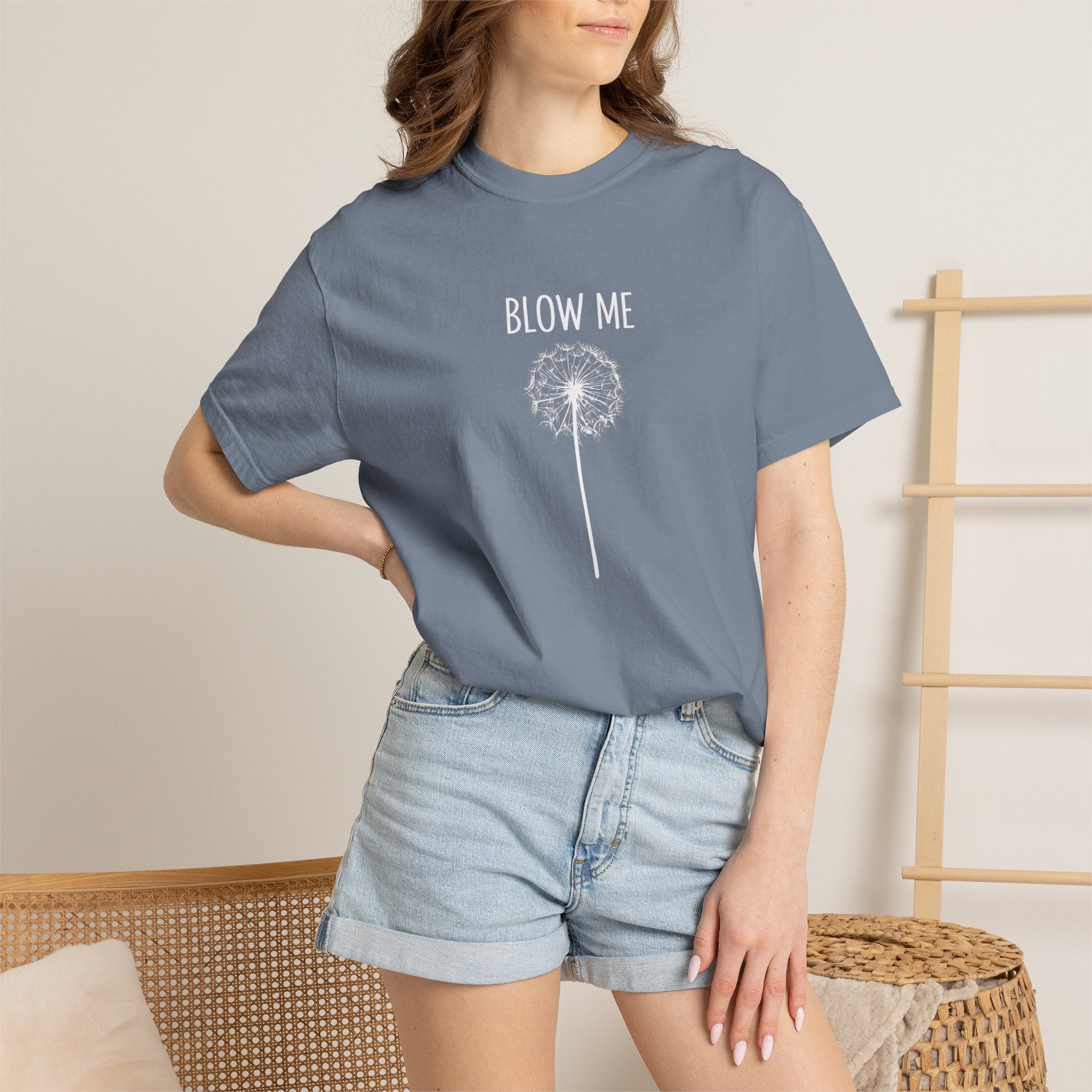 Funny Dandelion Shirt, Sarcastic Plant Lover Tee, Adult Humor Gardening Shirt, Comfort Colors graphic tee, funny casual tee, Blow me t-shirt