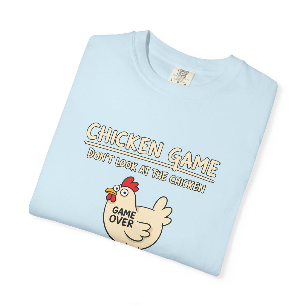 Chicken Game Shirt, Funny Game Night Shirt, Don't Look at the Chicken Tee, Game Over Chicken Shirt, Funny Party Shirt, Comfort Colors Tee