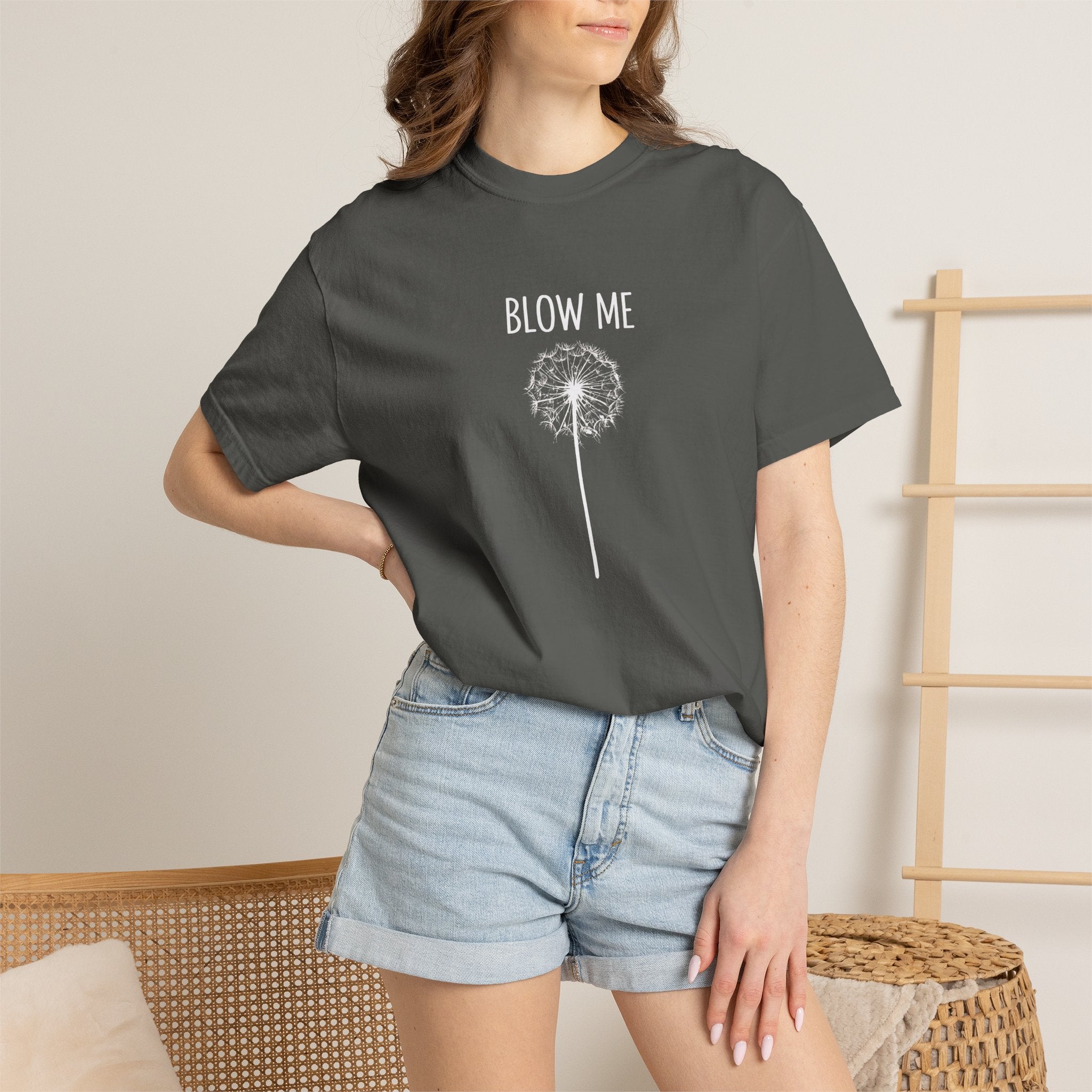 Funny Dandelion Shirt, Sarcastic Plant Lover Tee, Adult Humor Gardening Shirt, Comfort Colors graphic tee, funny casual tee, Blow me t-shirt