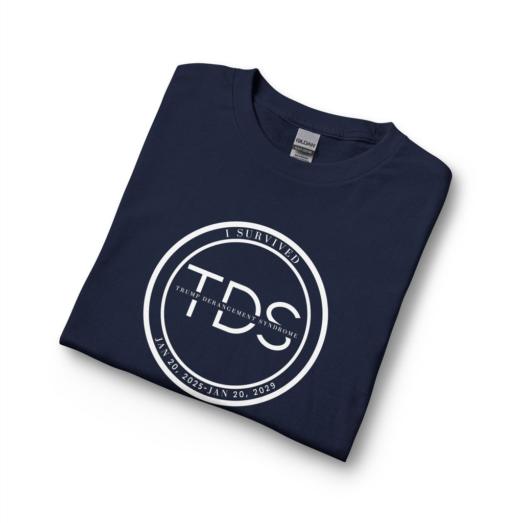 I Survived TDS Shirt, Funny Political Long Sleeve, Trump Derangement Syndrome Survivor Tee, Sarcastic Anti-Drama Gift for Men & Women