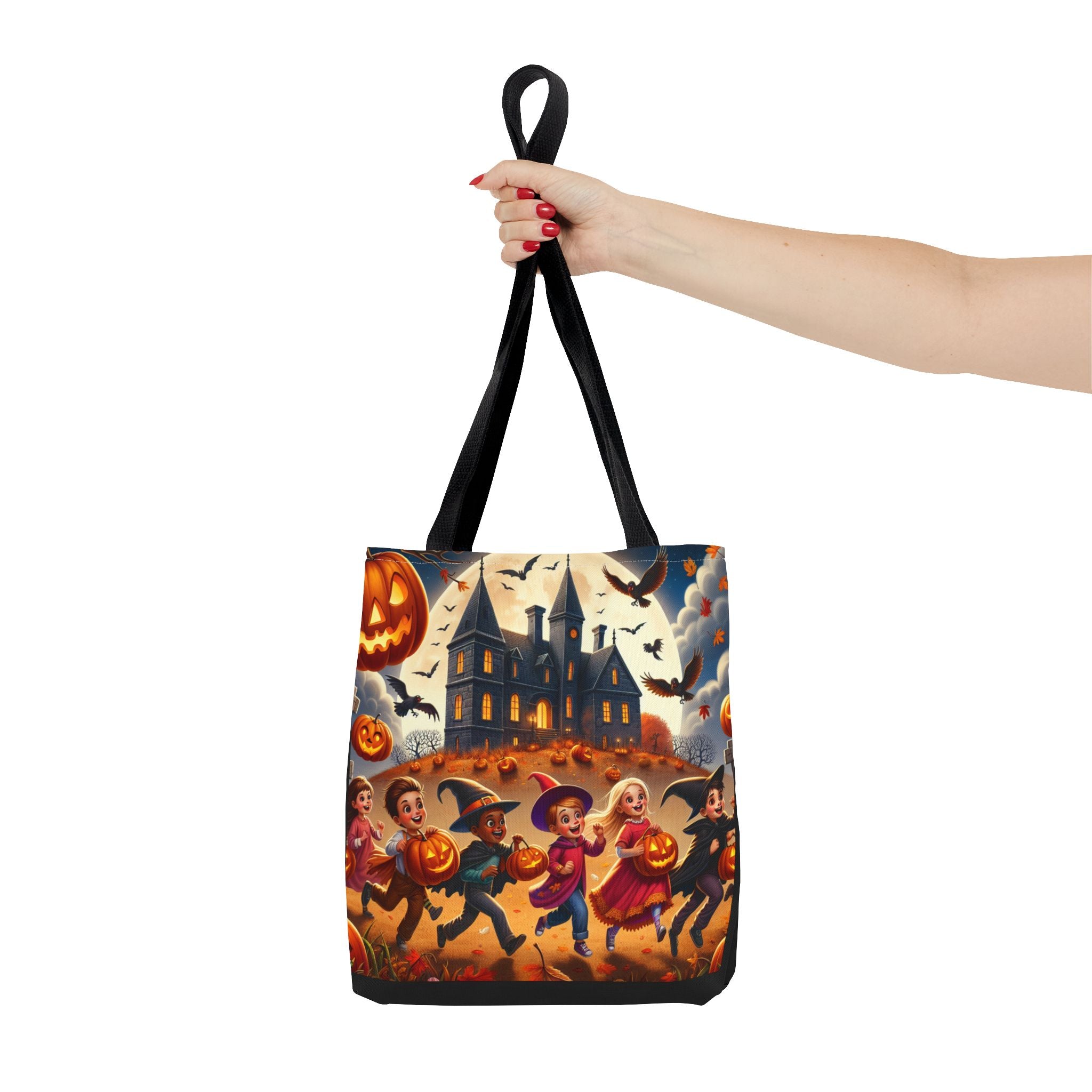 Halloween Adventure Tote, Spooky Fun with Kids in Costume, Haunted House & Bats
