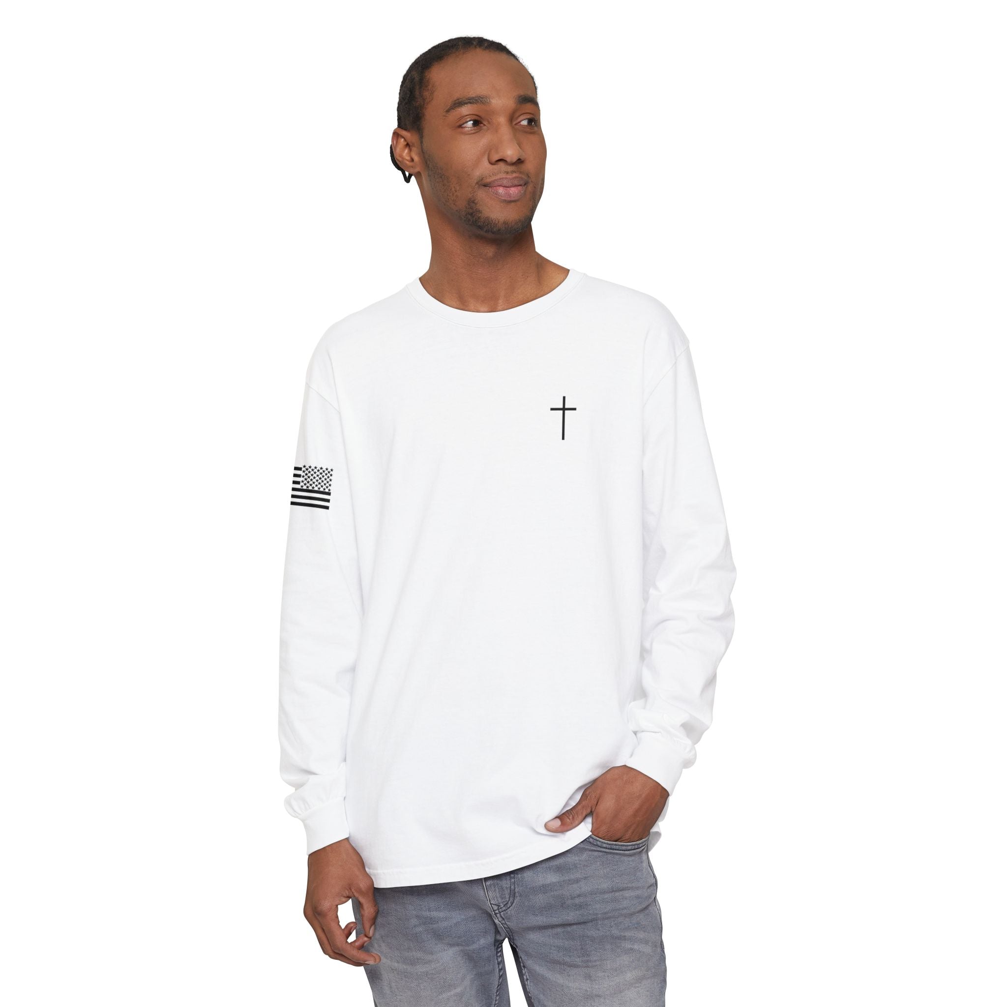 Unisex Garment-dyed Long Sleeve T-Shirt